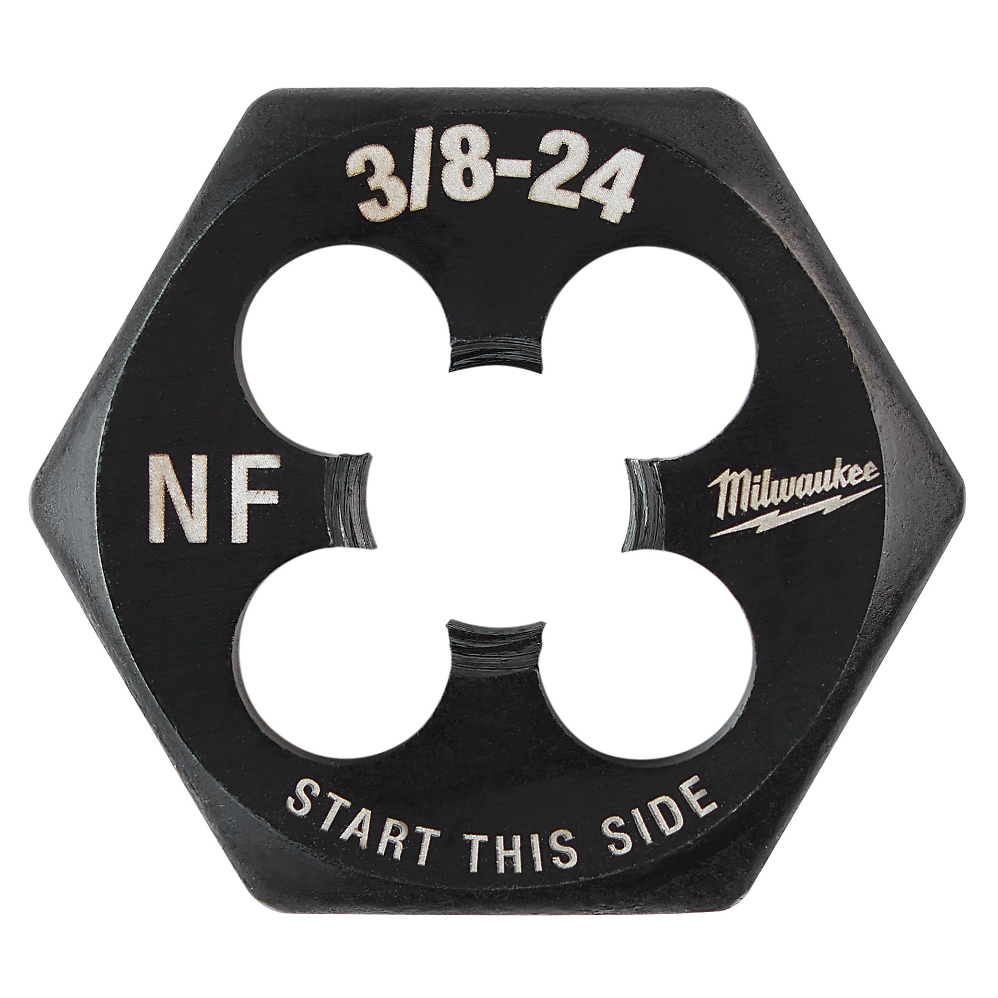 Milwaukee 3/8"-24 NF 1-Inch Hex Threading Die, Model# 49-57-5351